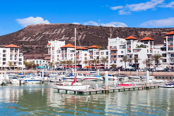 Agadir travel route